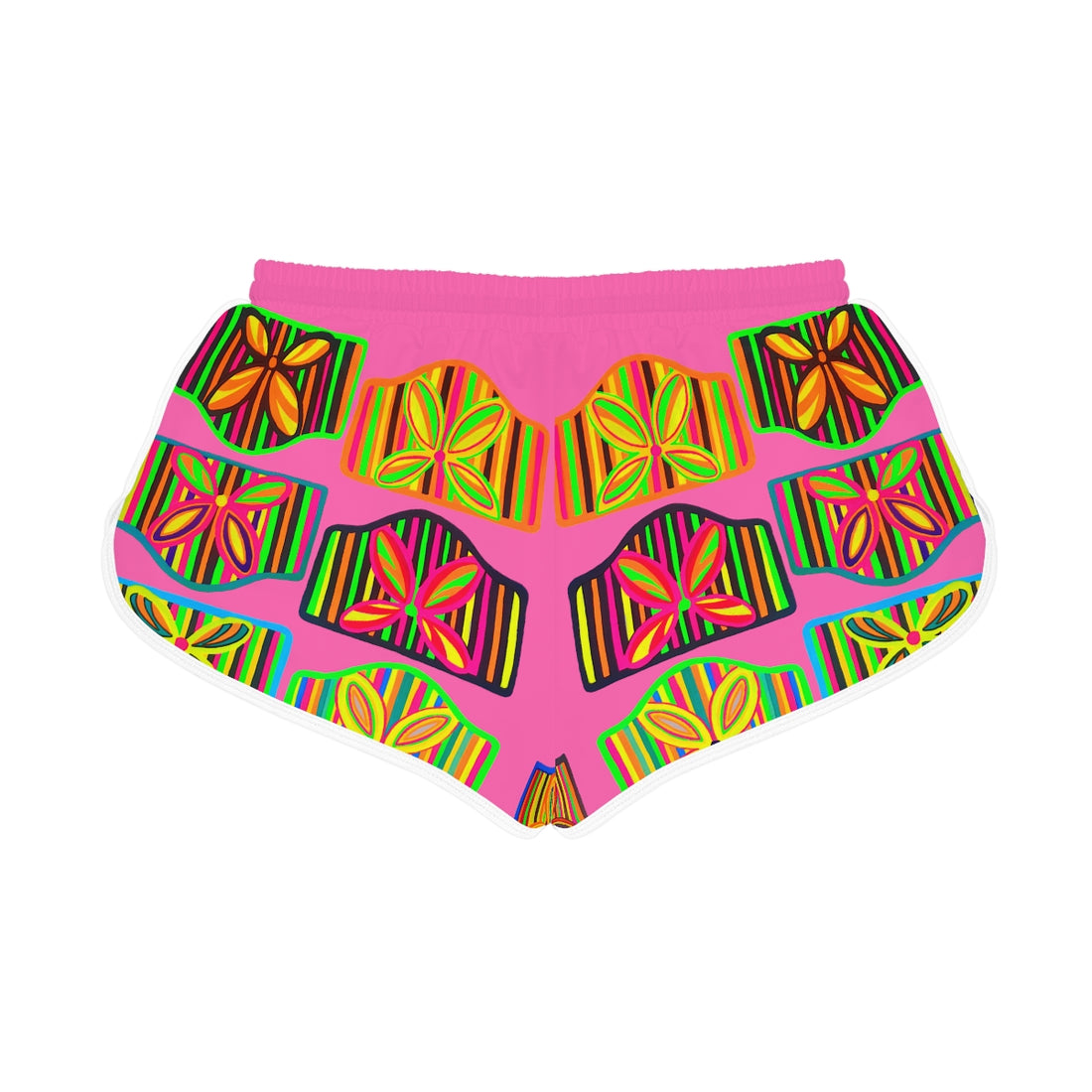 Rose Deco Print Relaxed Shorts