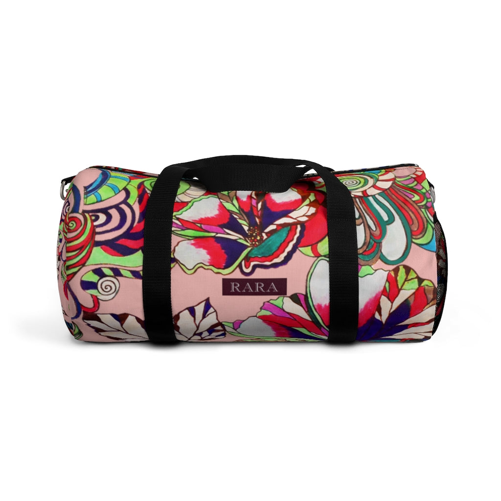 Artsy Floral Pop Blush Duffel Bag