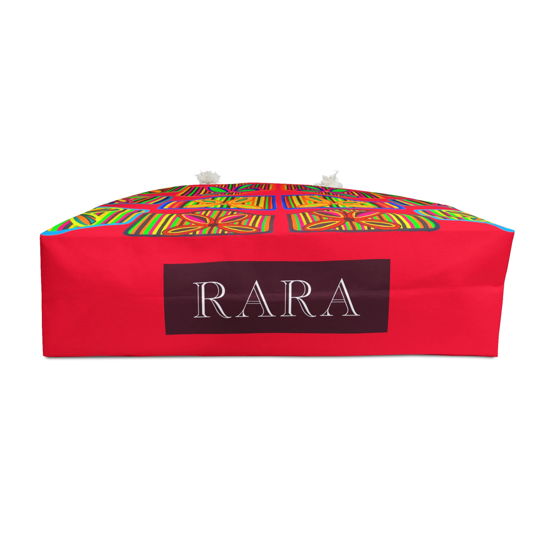 Red Deco Print Weekender Tote Bag