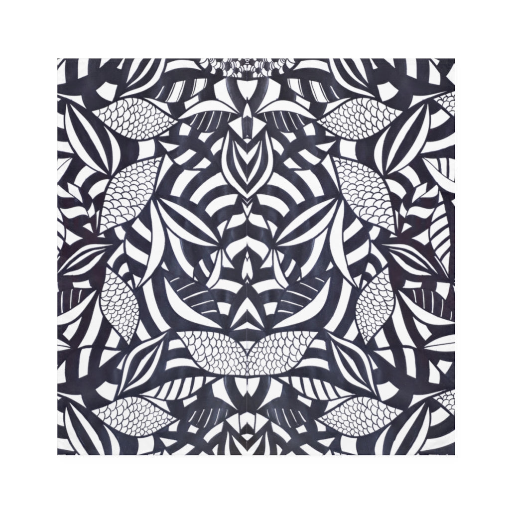 White Tropical Minimalist Napkin