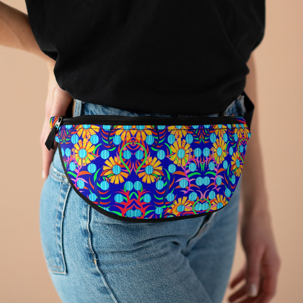 Sunflower Electric Blue Fanny Pack