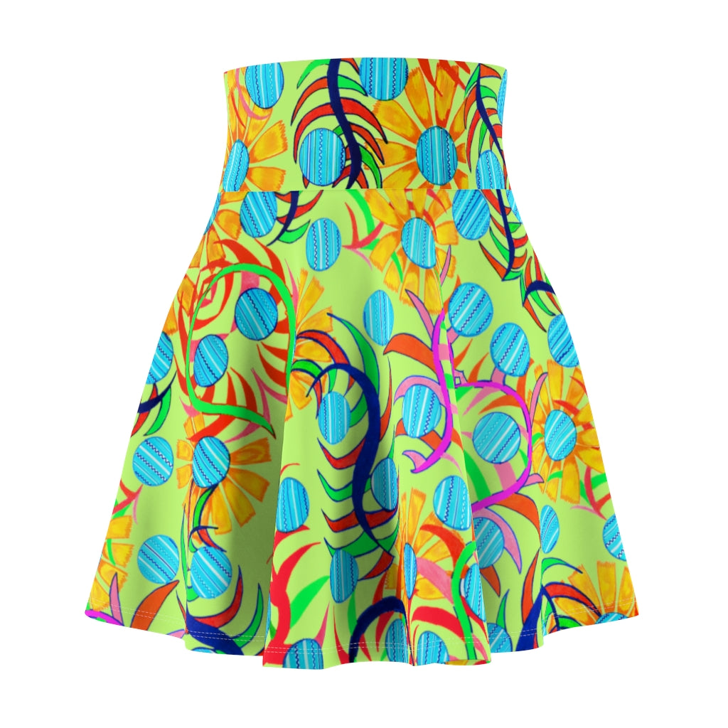 Sunflower Lime Skater Skirt