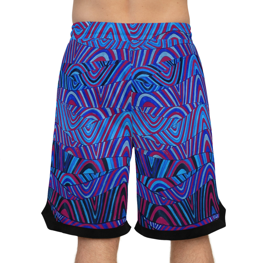 Orchid Sonic Basketball Rib Shorts (AOP)
