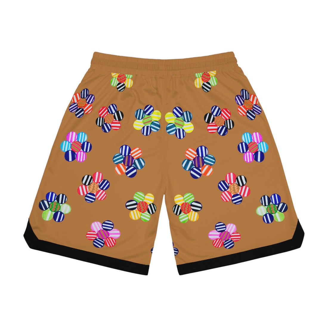 Tussock Geo Floral Basketball Rib Shorts (AOP)