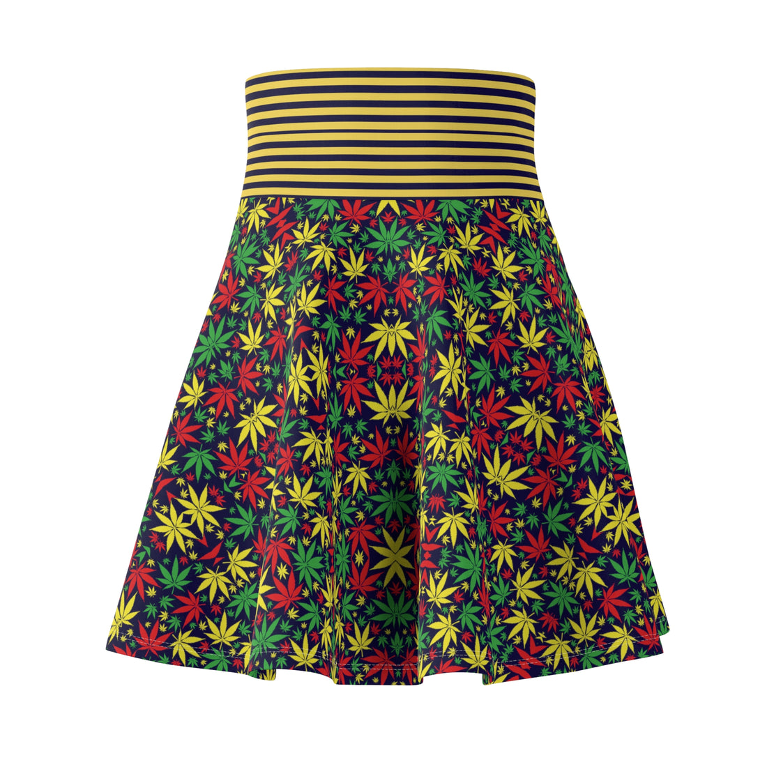 Ink Tropical Rasta Toned Skater Skirt