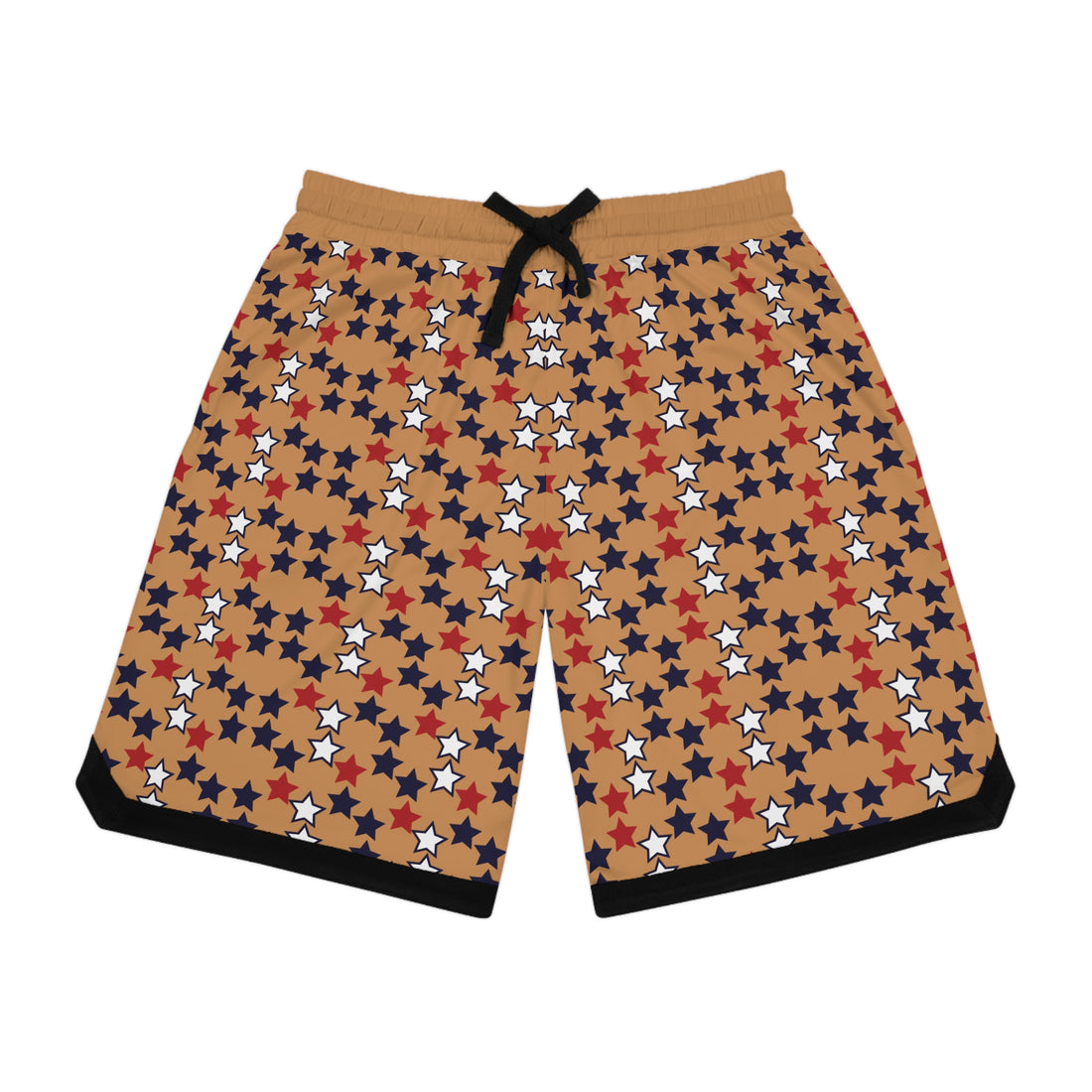 Mocha Stardom Basketball Rib Shorts (AOP)