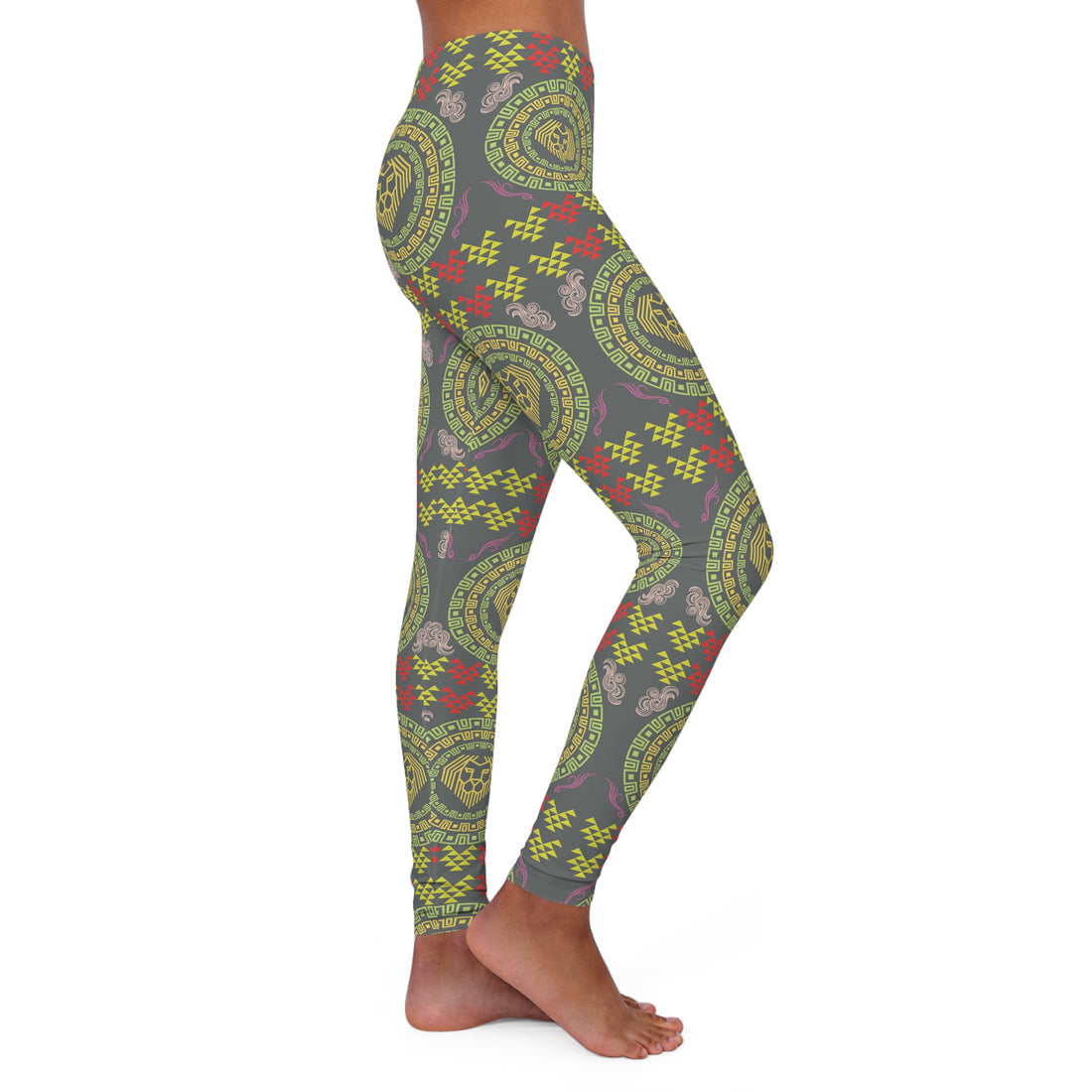 Ash lion head Spandex Leggings