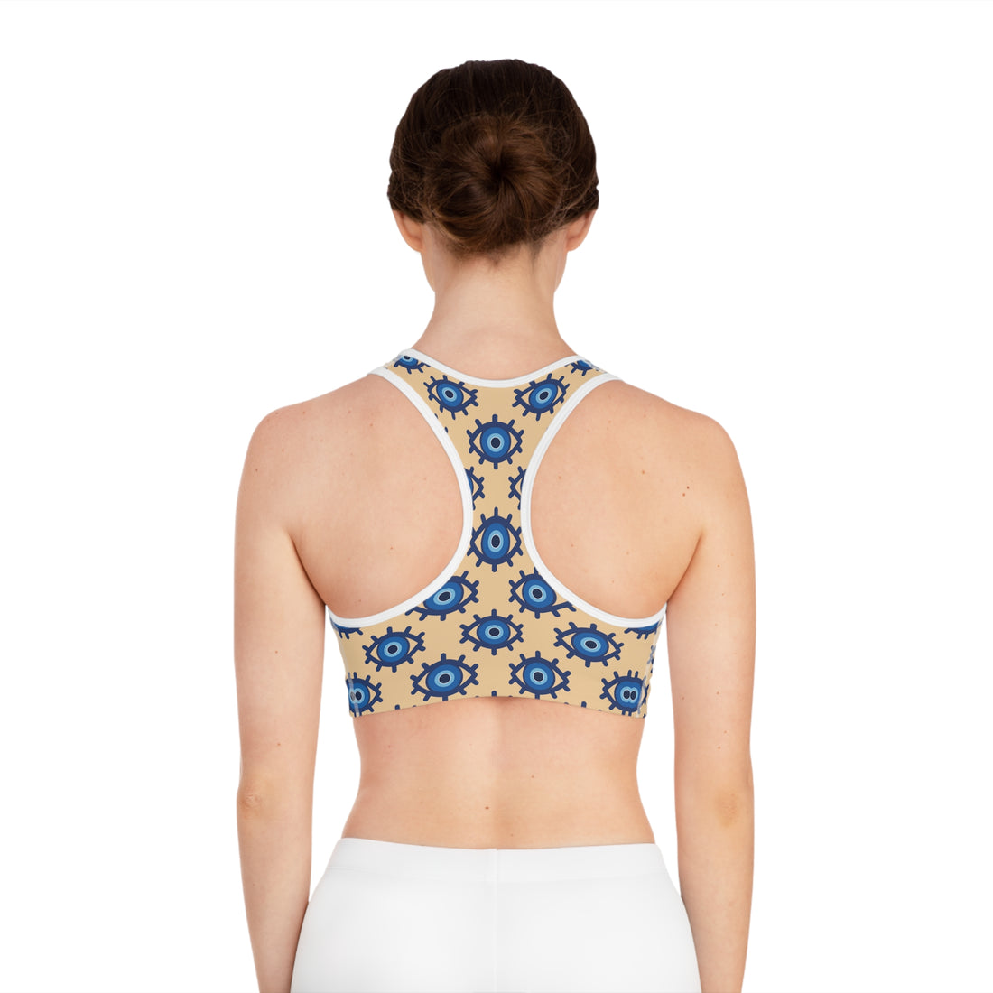 Tuscan Evil Eye (AOP) Sports Bra