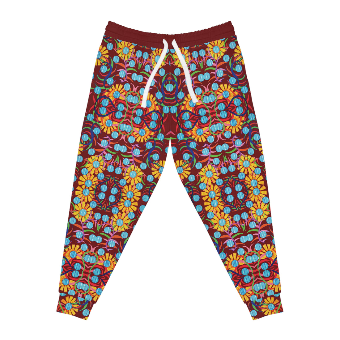 Marsala AOP Sunflower Print Joggers