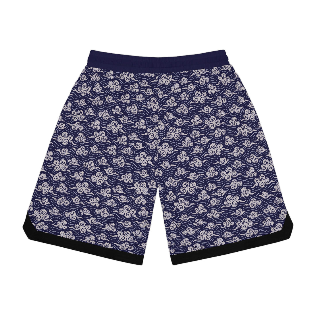 Ink Oriental Clouds Basketball Rib Shorts (AOP)