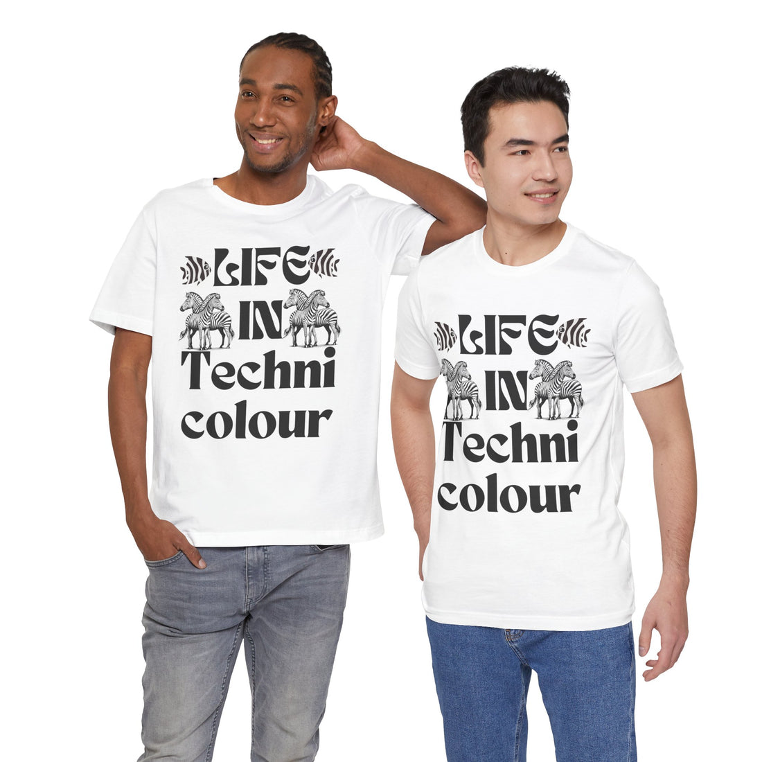 Life In Colour Typography Unisex Jersey Tee