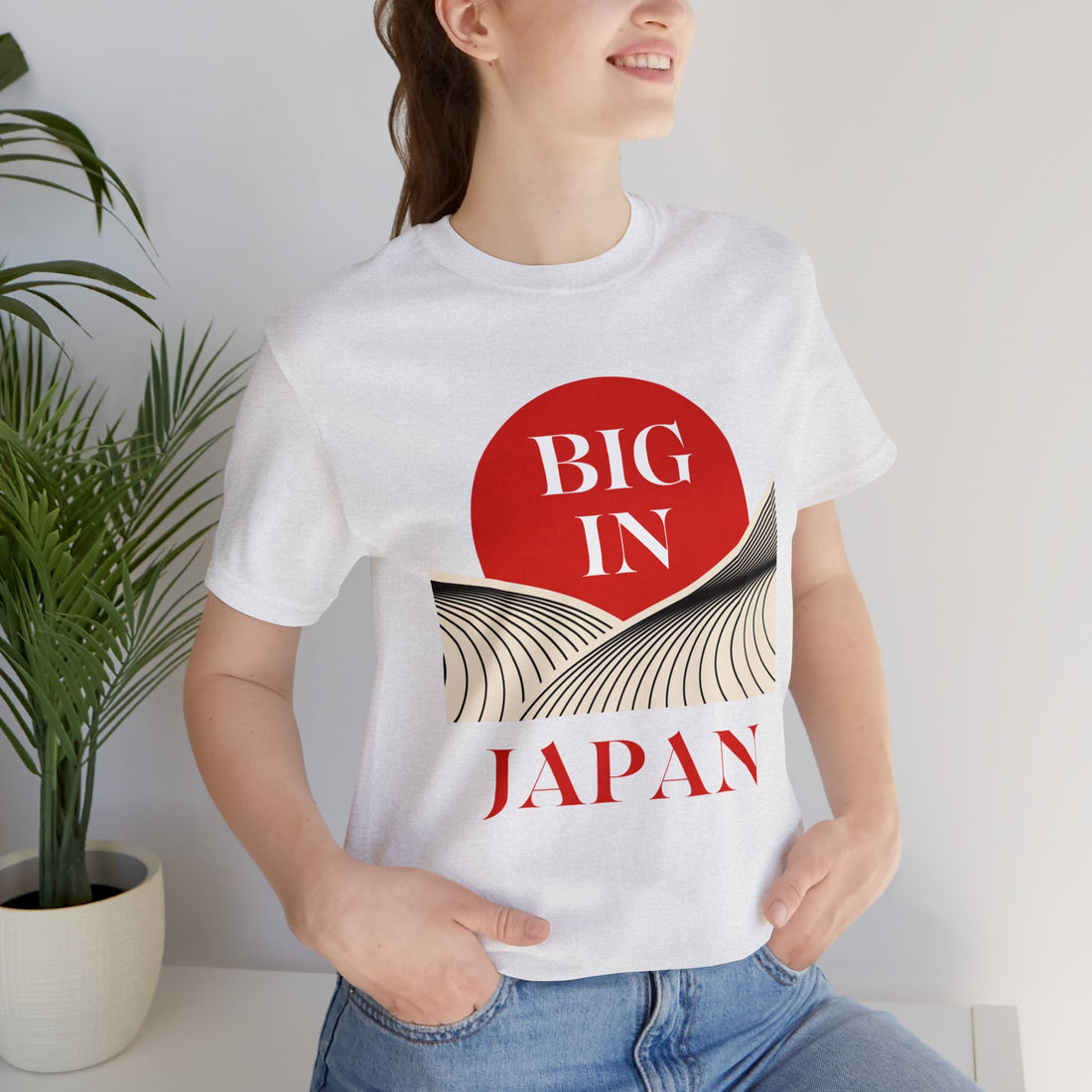 Unisex Big In Japan Typography Jersey Tee