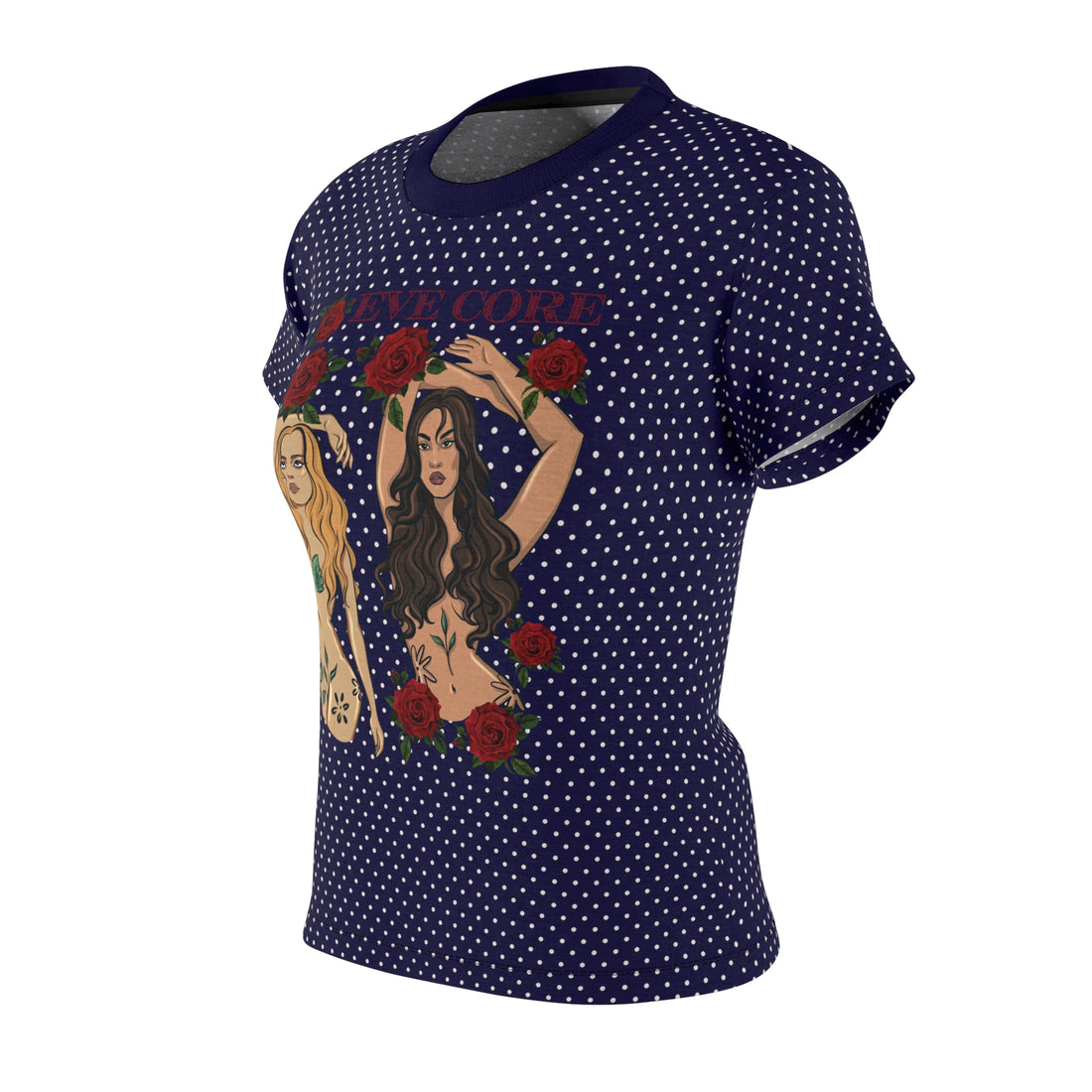 Ink Eve Core AOP Women's Cap Sleeves T-shirt