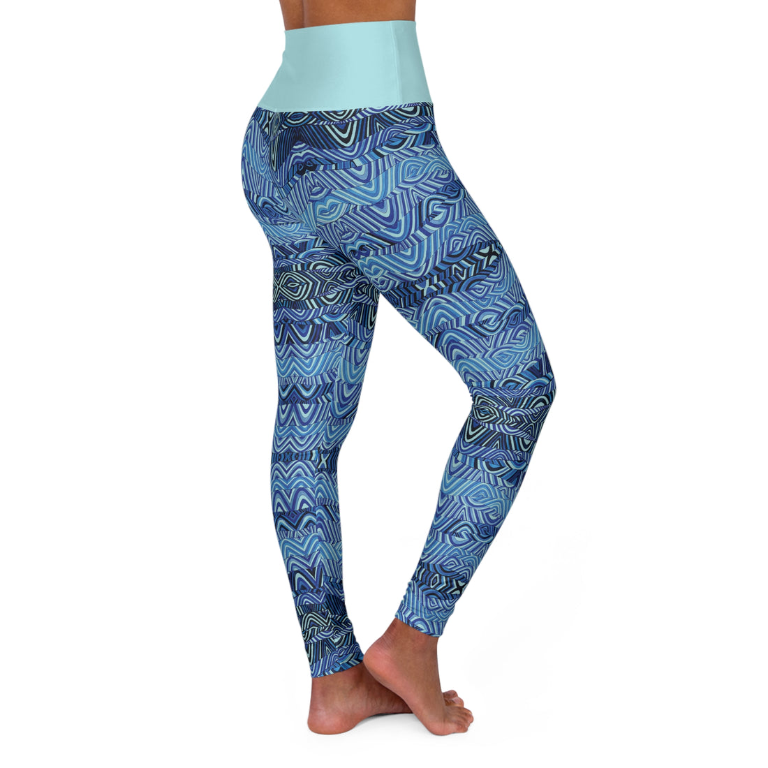 Icy Blue Sonic Yoga Leggings