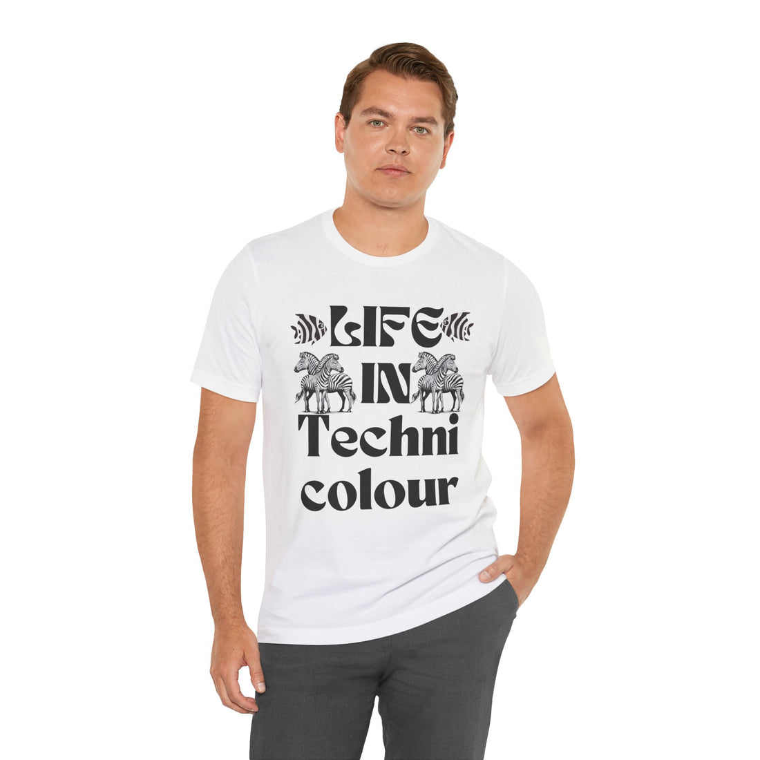 Life In Colour Typography Unisex Jersey Tee