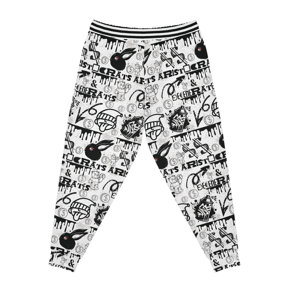 White Polar Graphic Unisex Joggers