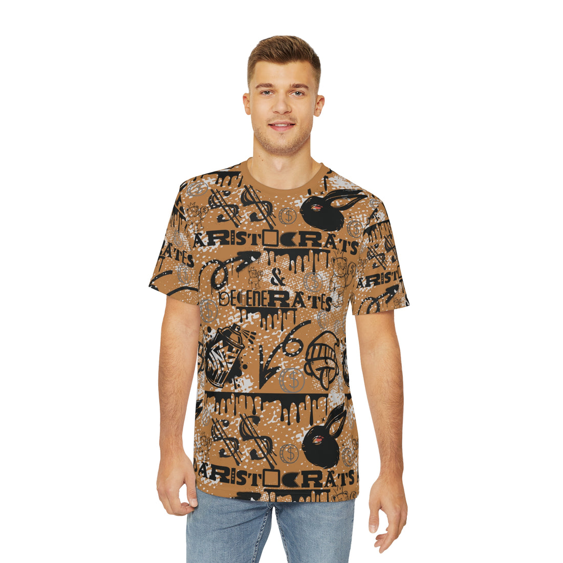 Tussock Graphic Polar Men's Polyester Tee (AOP)