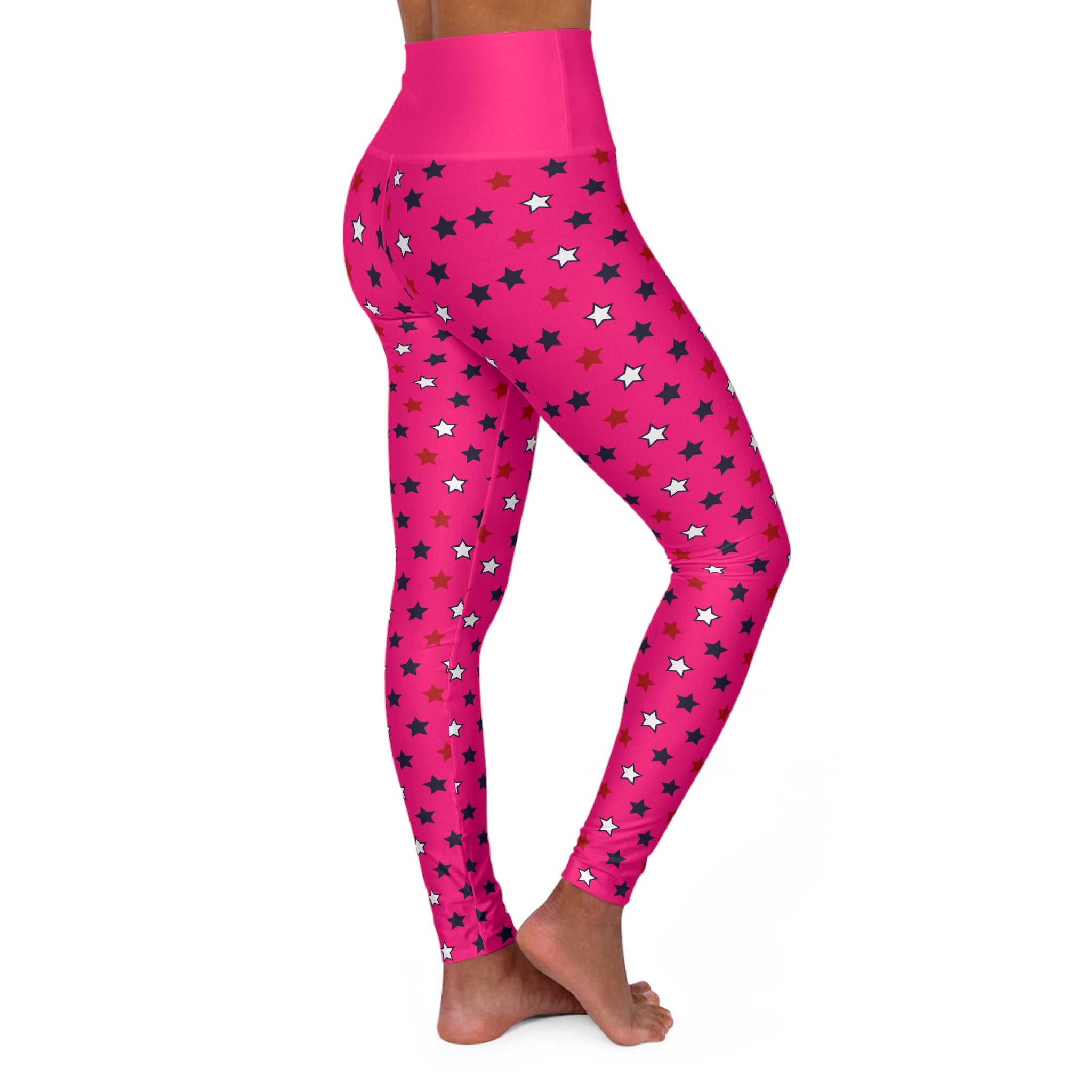 Hot Pink Stargirl Yoga Leggings