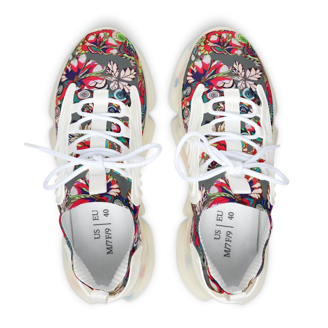 Ash Floral Pop OTT Women's Mesh Knit Sneakers