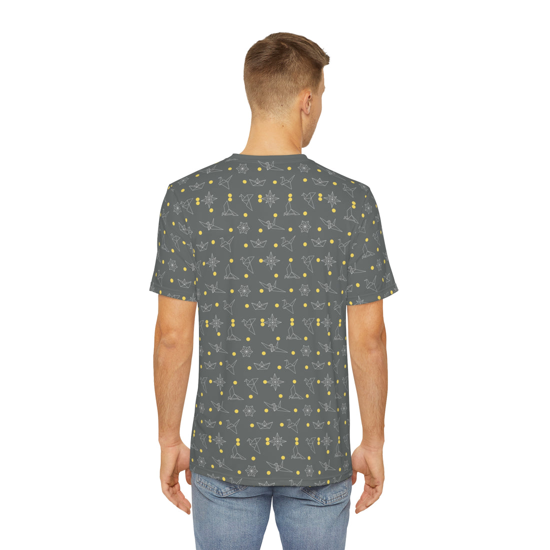 Ash Origami Men's Polyester Tee (AOP)