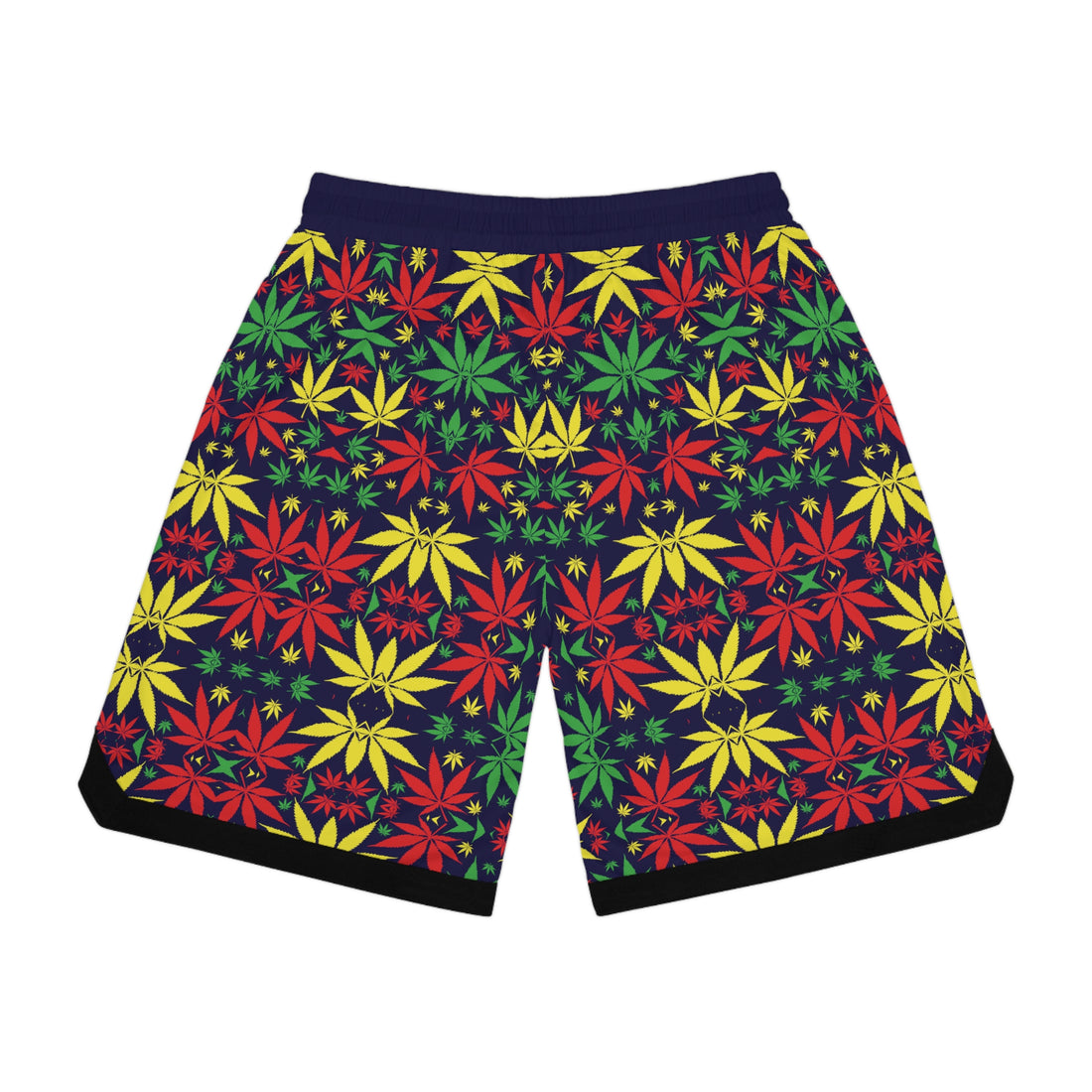 Ink Rasta Toned  Basketball Rib Shorts (AOP)