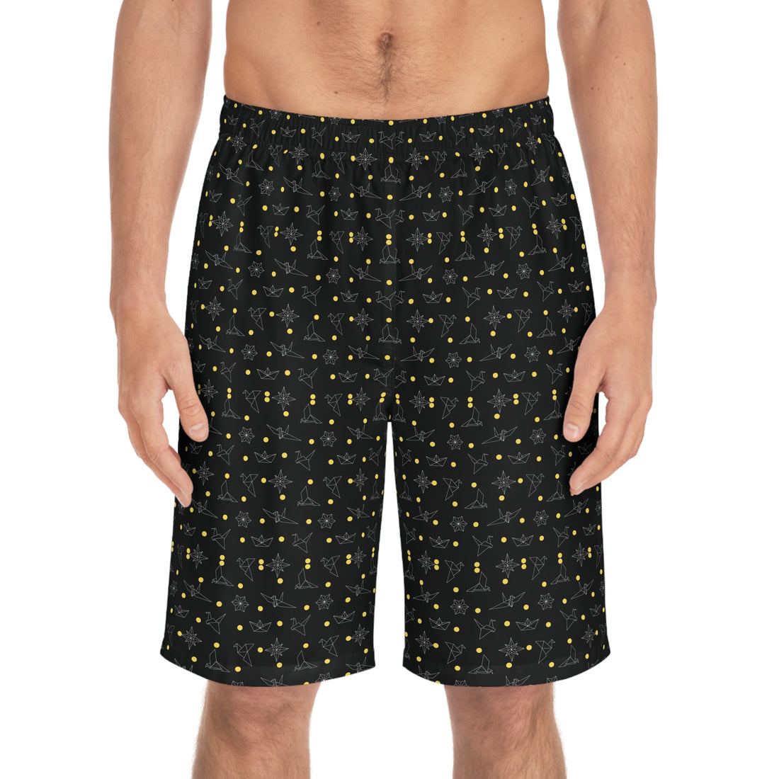 Ink Origami Men's Board Shorts (AOP)