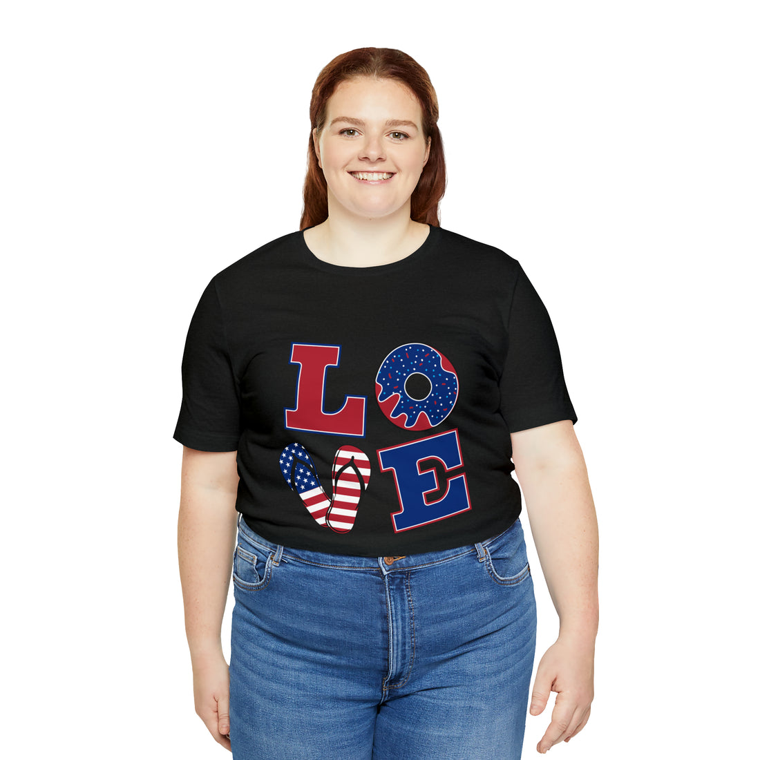 Unisex Jersey American Love Tee