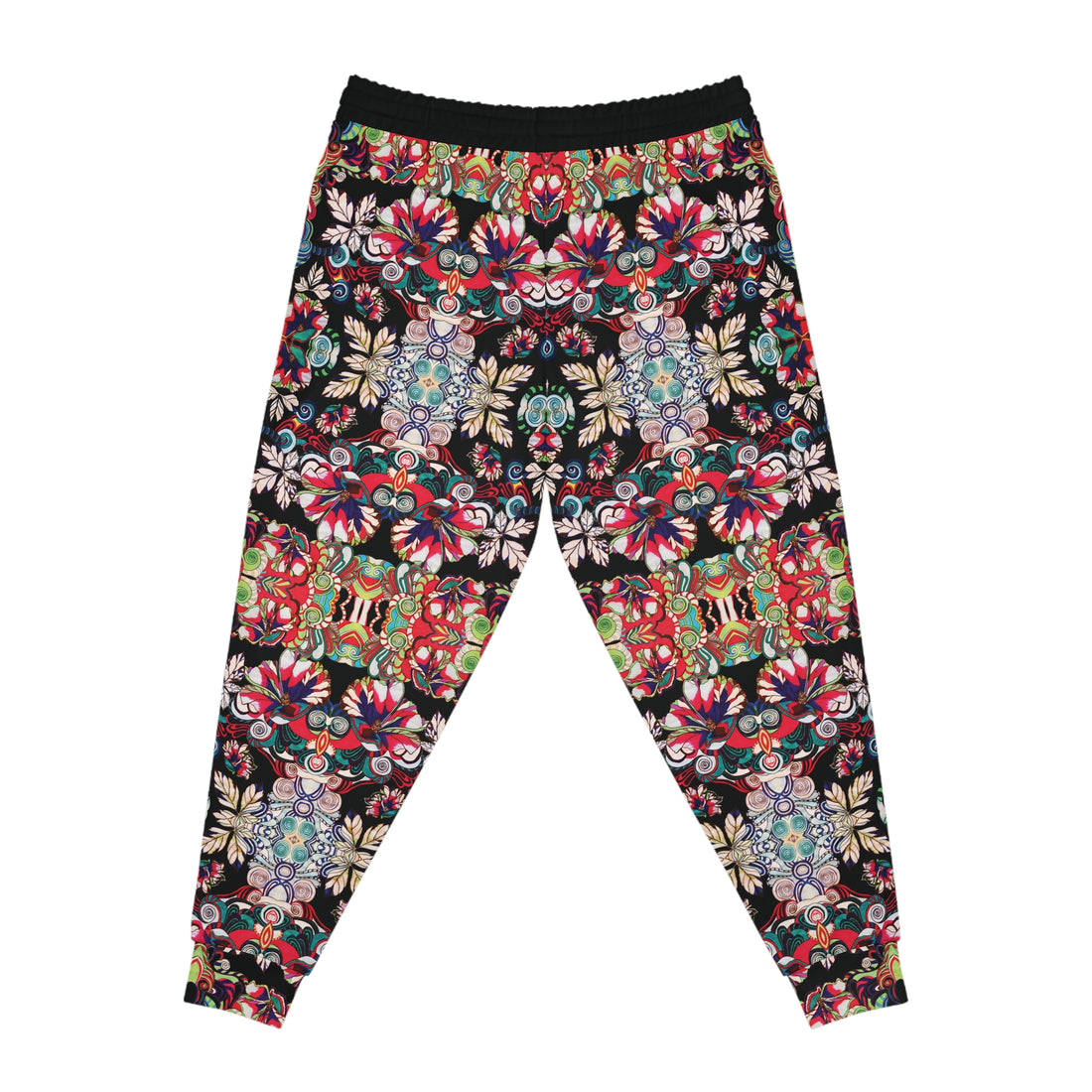 Black Graphic Floral Pop AOP Joggers