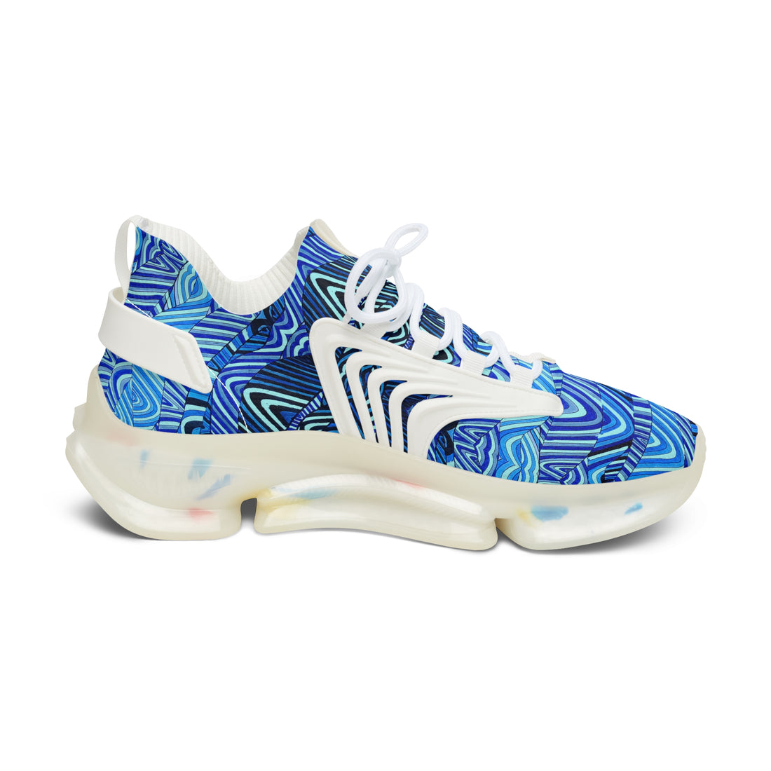 Icy Blue Sonic OTT Women's Mesh Knit Sneakers