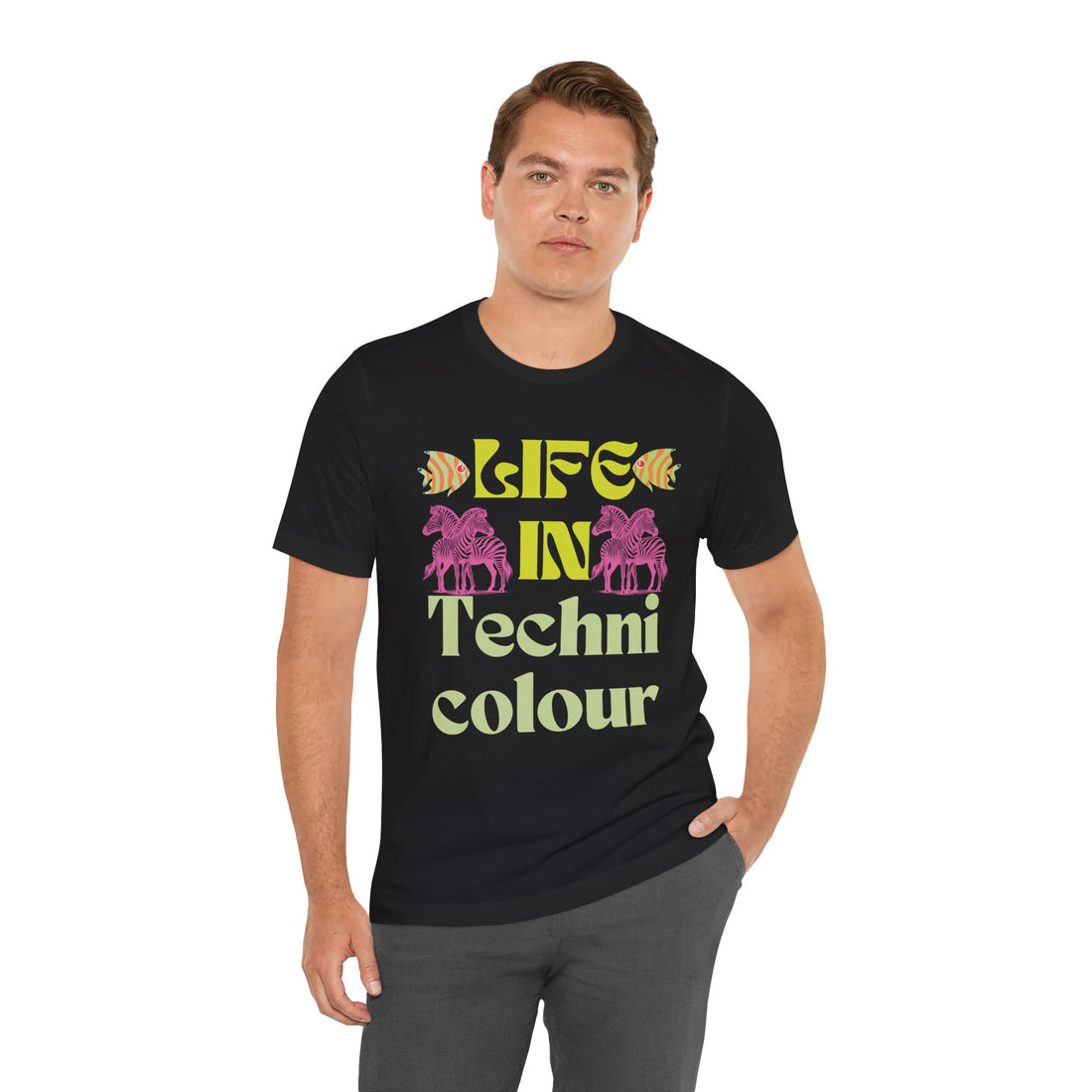 Life In Colour Typography Unisex Jersey Tee