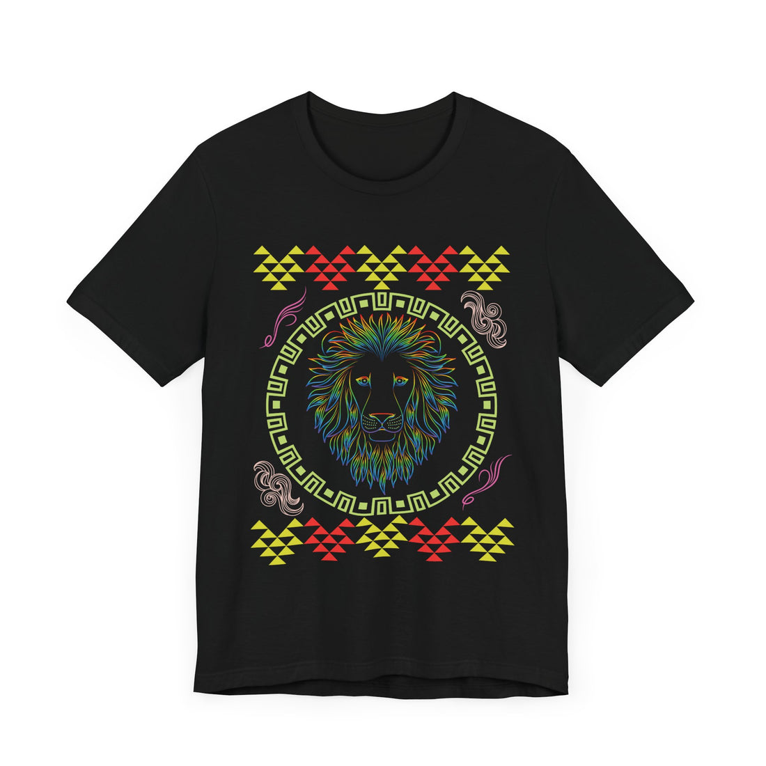 Black Lion Head Unisex Jersey Tee