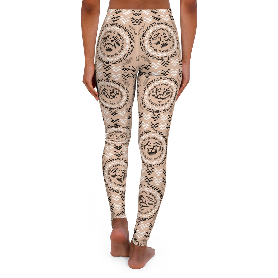 Nude lion head Spandex Leggings