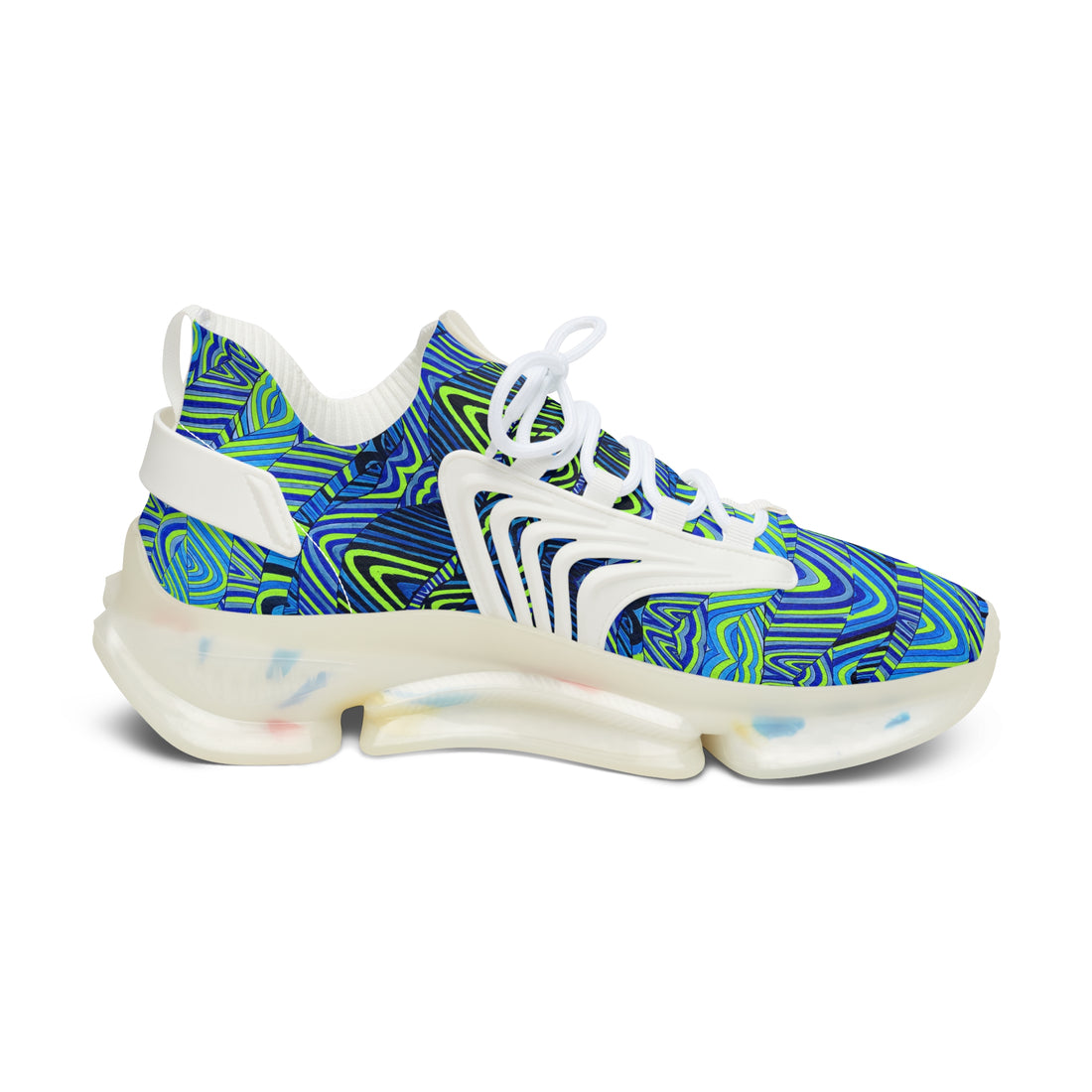 Lime Green Sonic OTT Women's Mesh Knit Sneakers