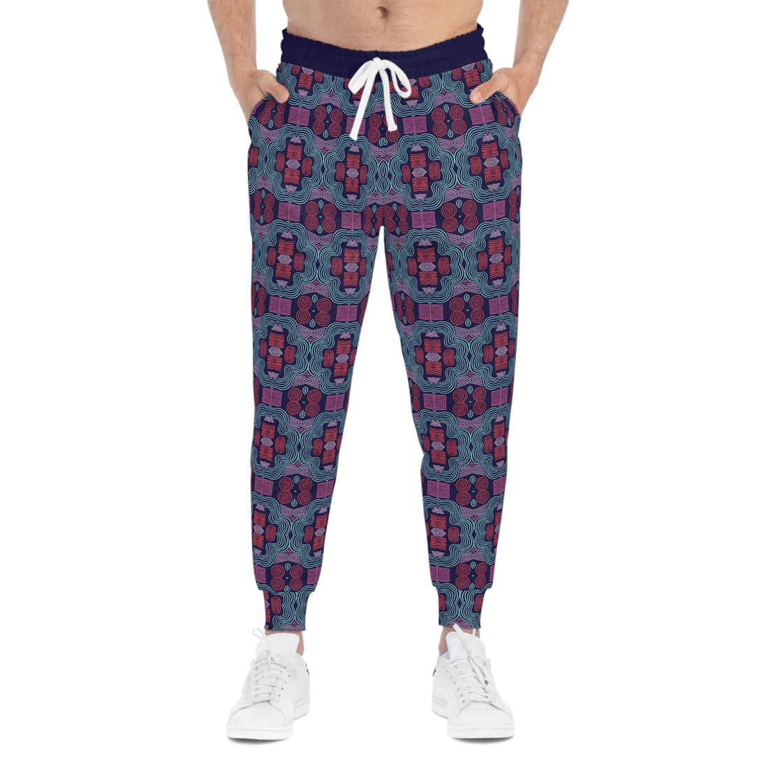 Ink Geometric Print Unisex Joggers