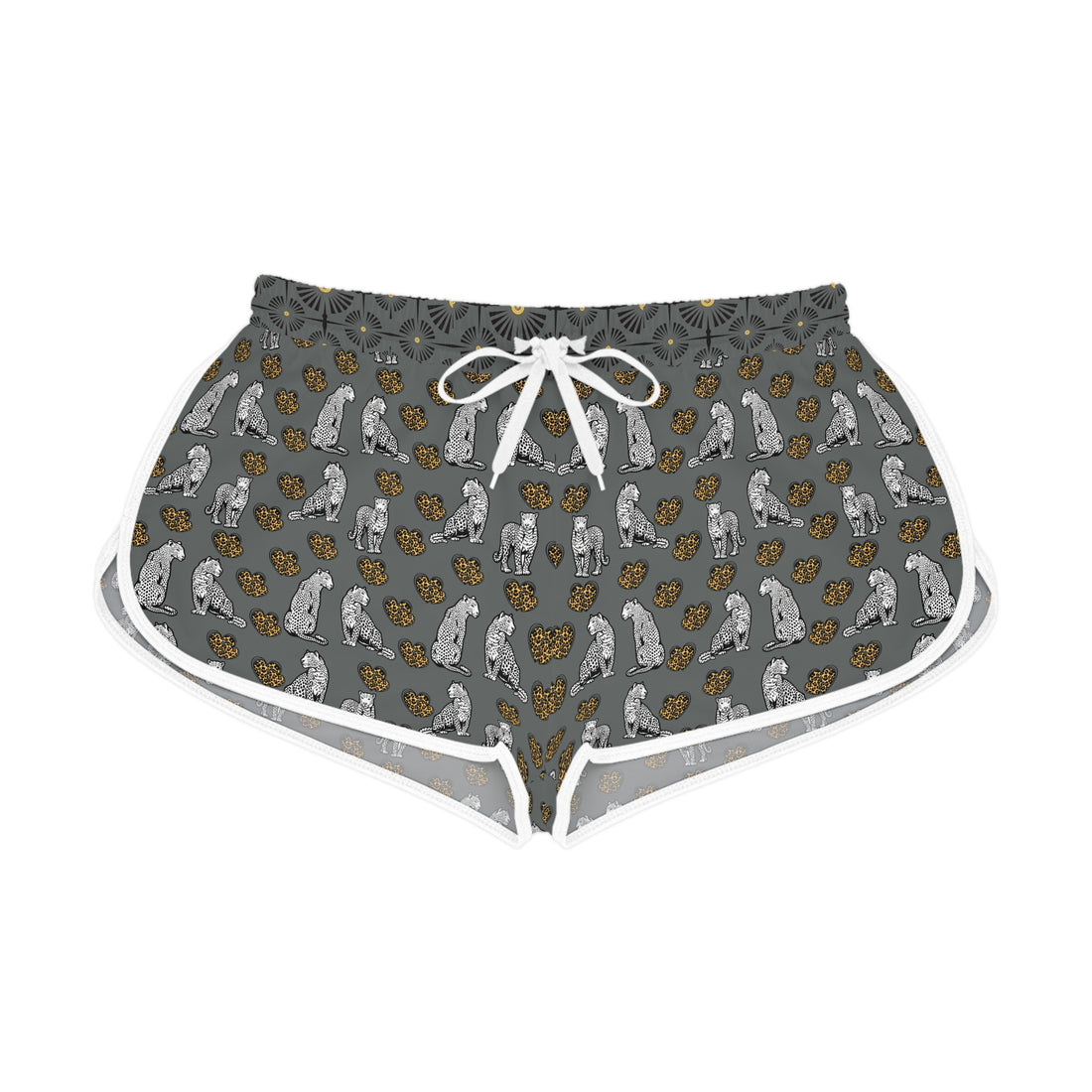 Ash Cheetah Hearts Relaxed Shorts