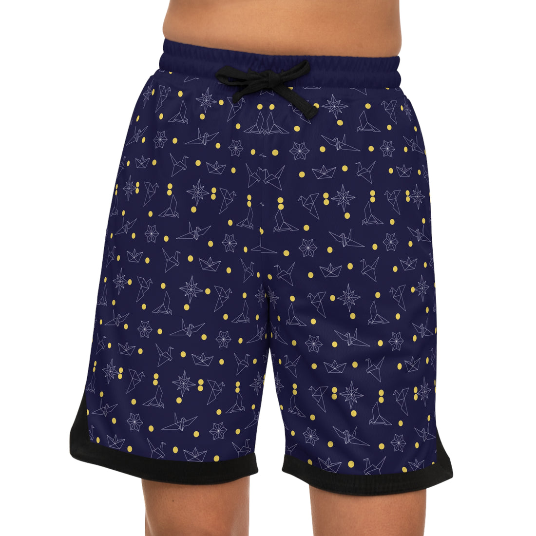 Ink Origami Basketball Rib Shorts (AOP)
