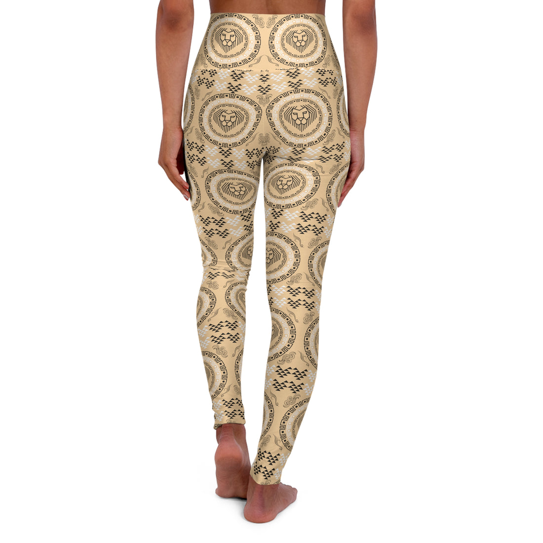 Tuscan Lion Head Yoga Leggings