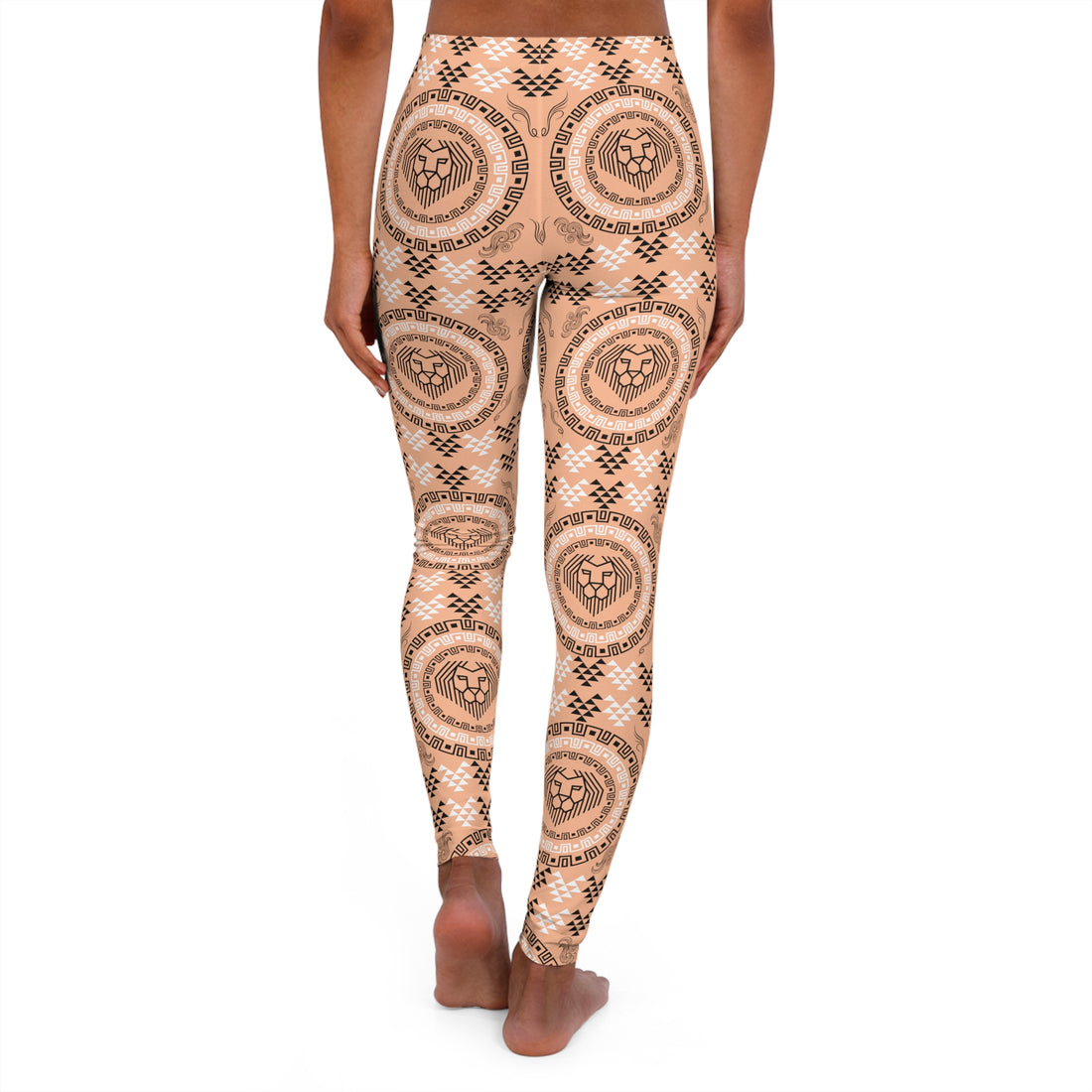 Peach lion head Spandex Leggings