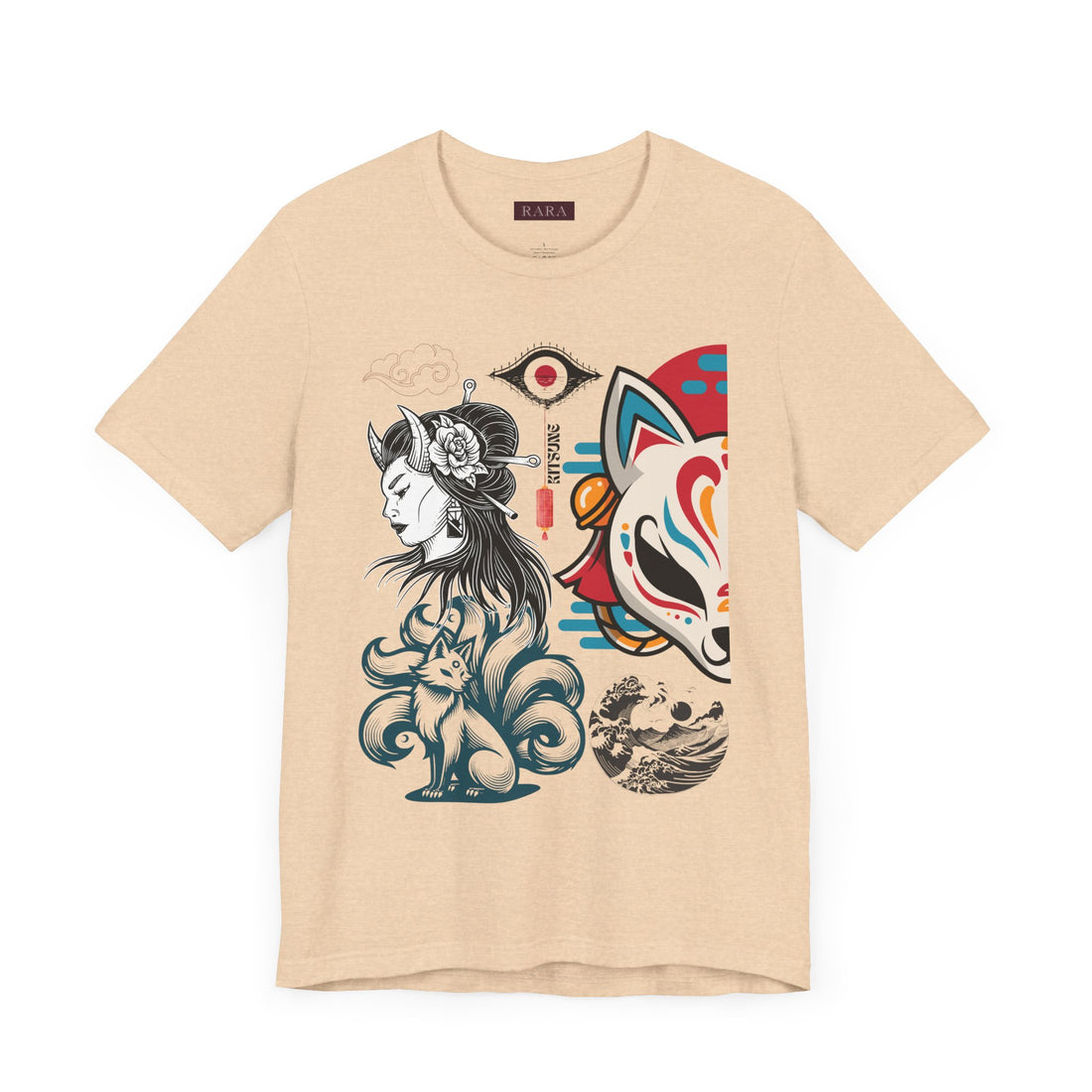 Japanese Kitsune Unisex Jersey Tee