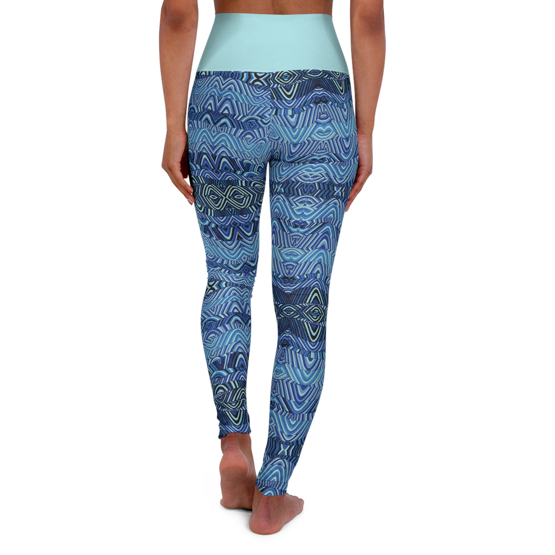 Icy Blue Sonic Yoga Leggings