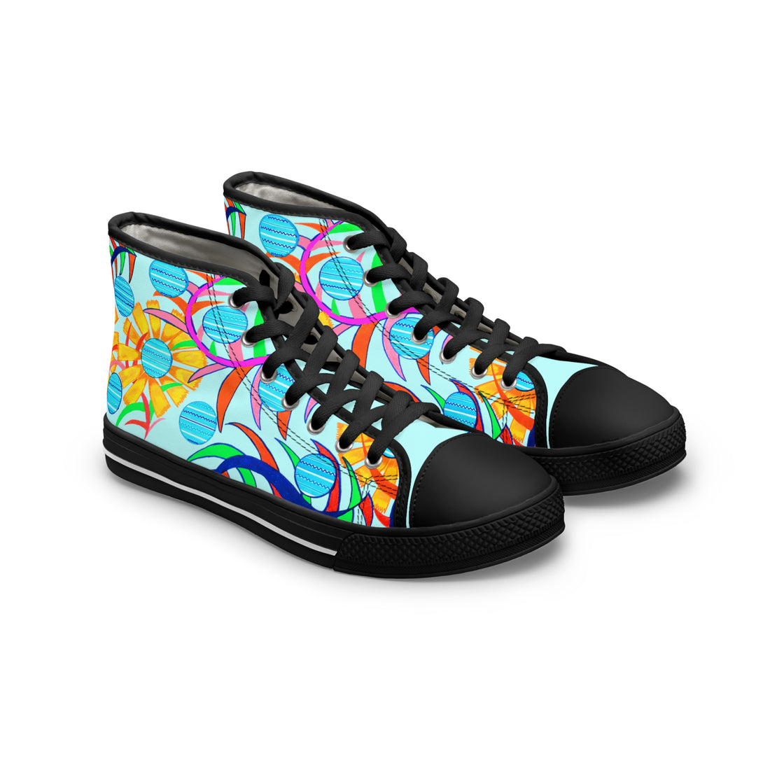 Icy Sunflower Women's High Top Sneakers