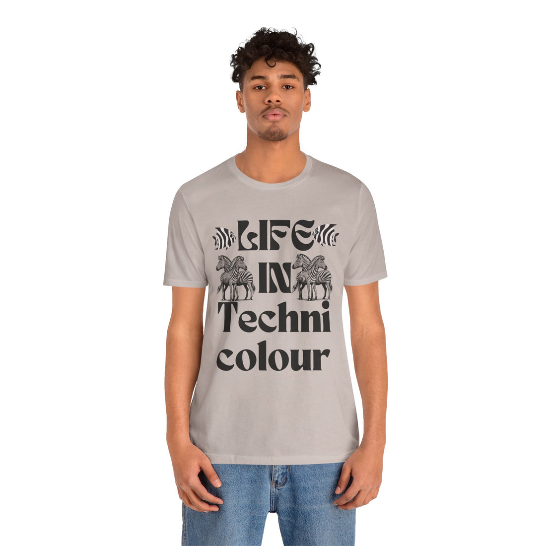 Life In Colour Typography Unisex Jersey Tee