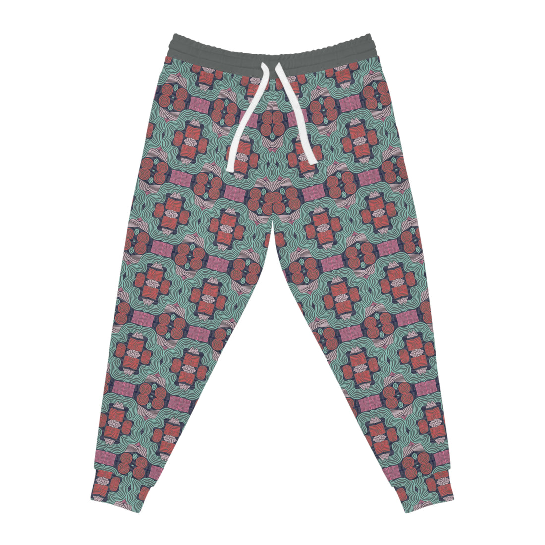 Ash Geometric Print Unisex Joggers