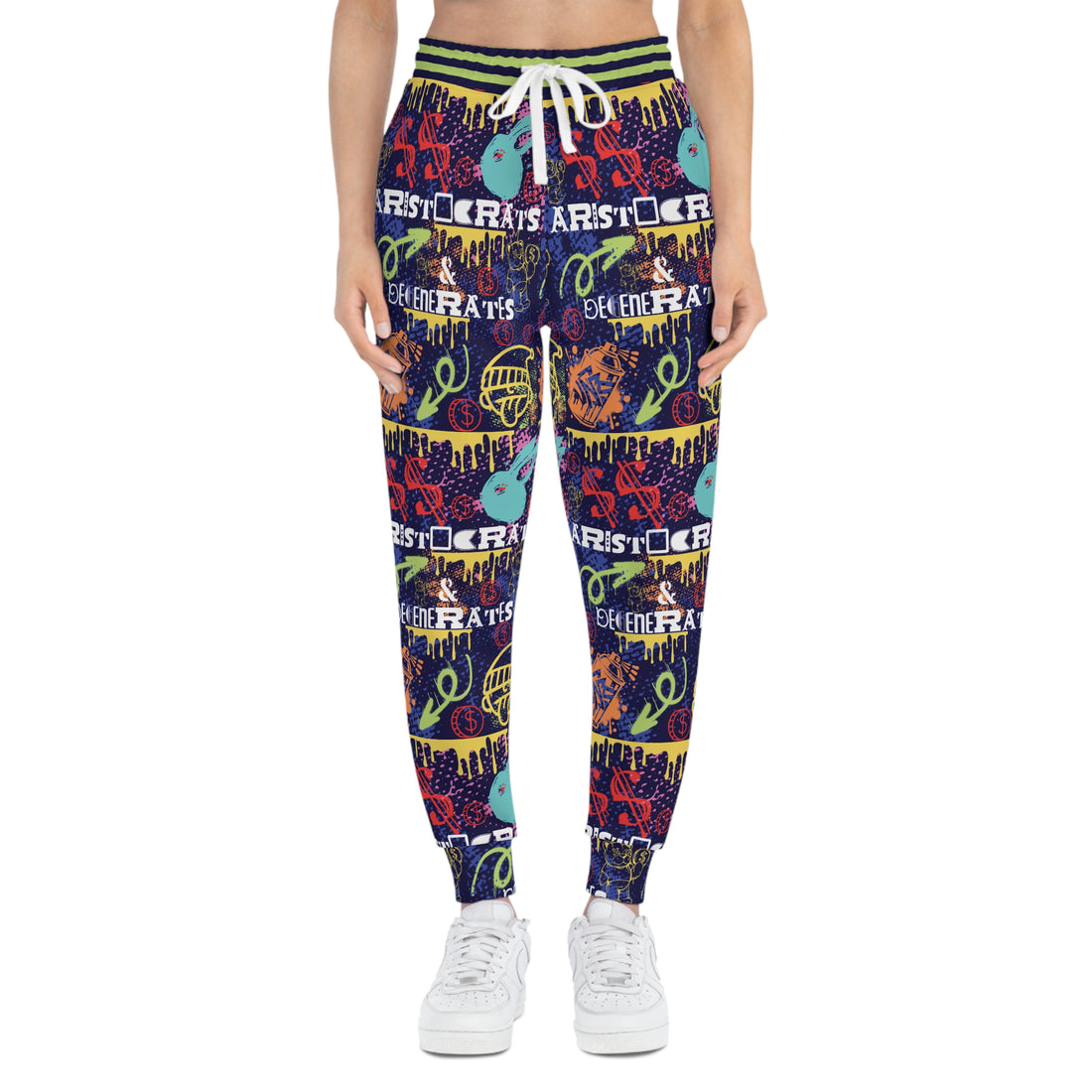 Navy Polar Graphic Unisex Joggers