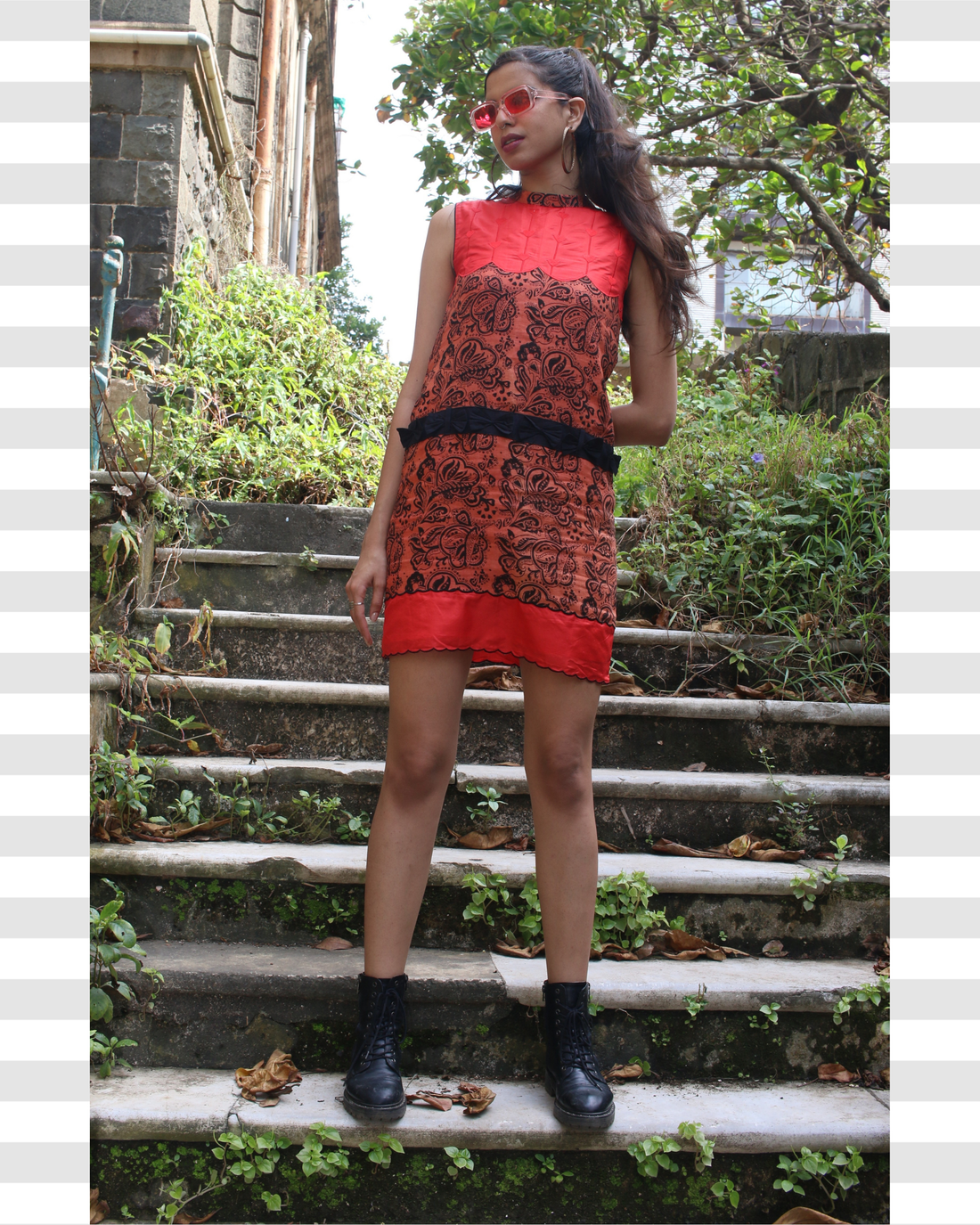 Agnija Handloom Linen Dress