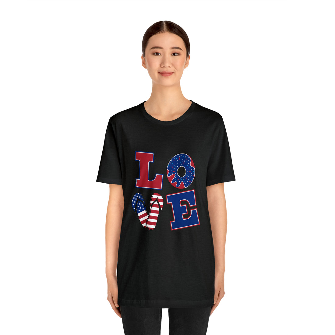 Unisex Jersey American Love Tee