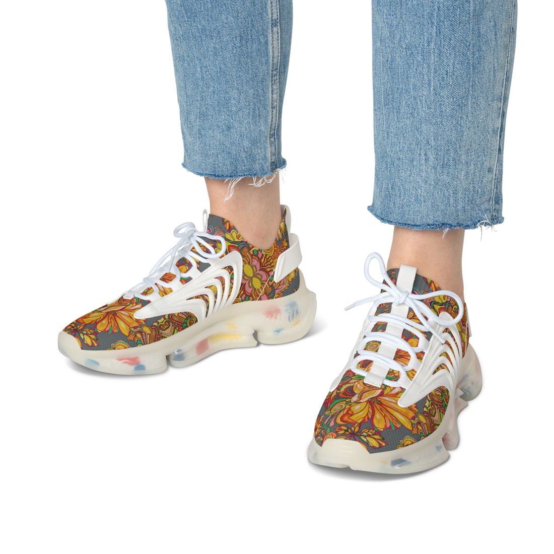 Ash Artsy Floral OTT Women's Mesh Knit Sneakers