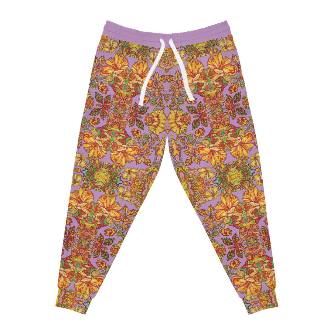 Lavender AOP Artsy Floral Joggers