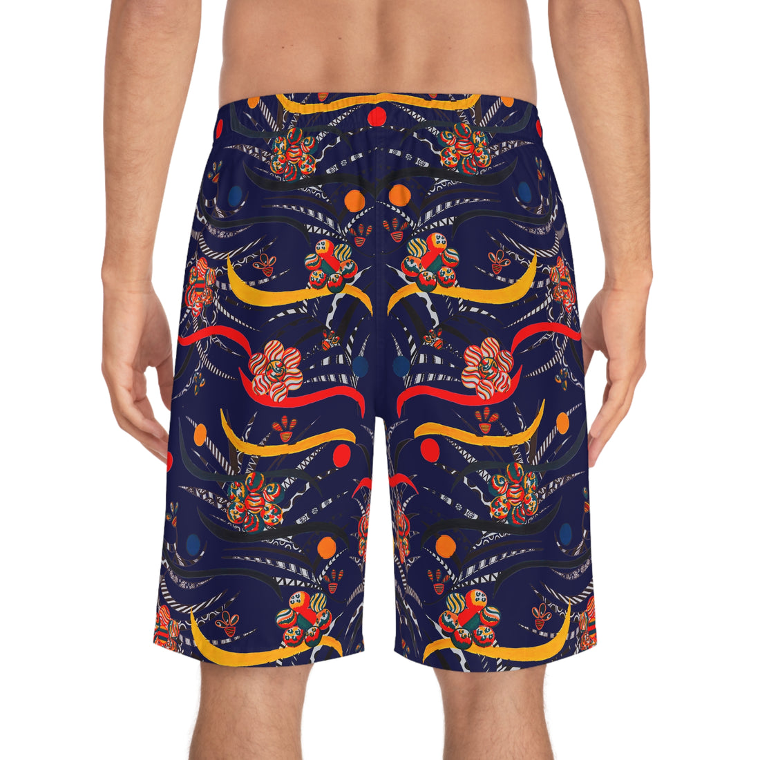 Ink Wilderness Print Men's Board Shorts (AOP)