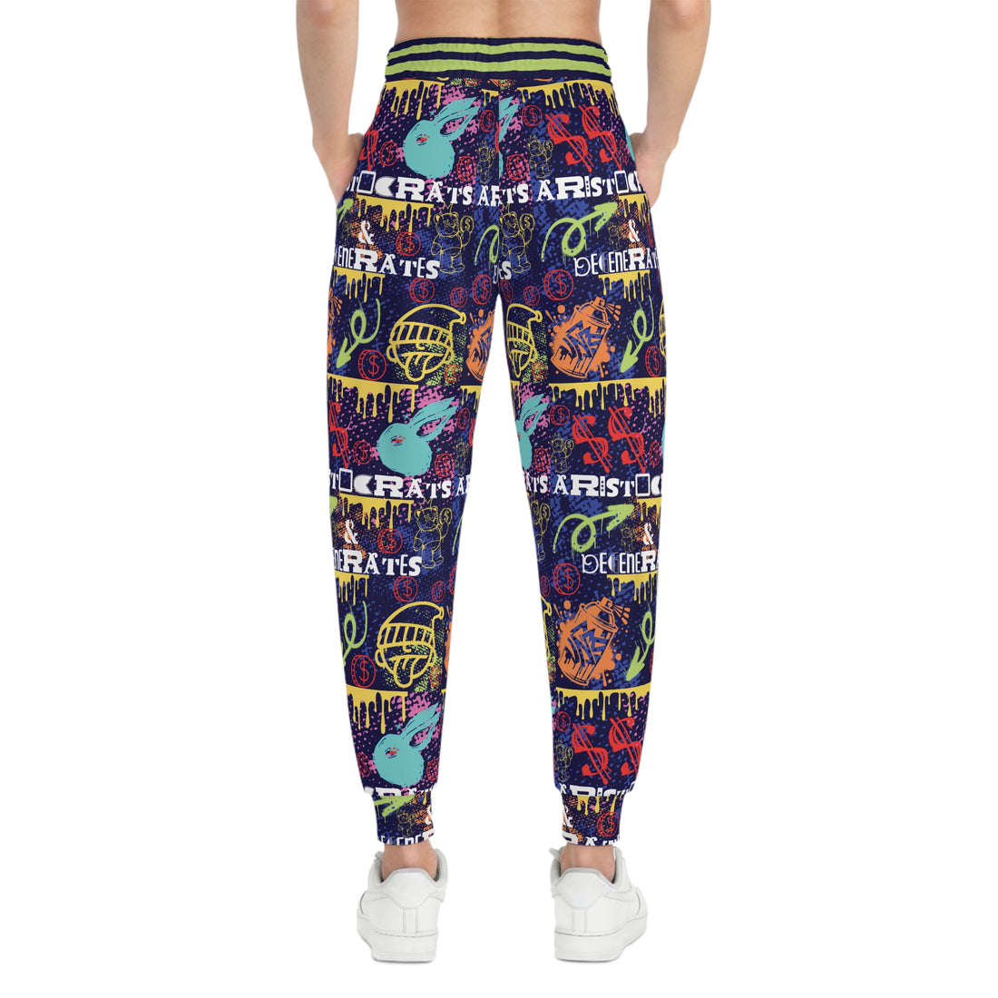 Navy Polar Graphic Unisex Joggers